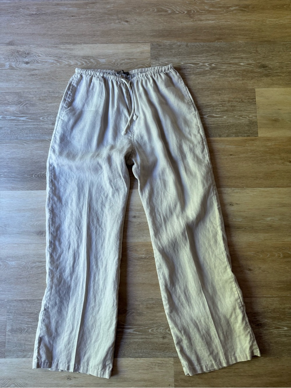 Brandy Melville Beige Linen Pants